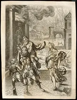 Related Image Prints: Aeneas Flees Troy Print