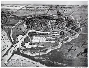 Aerial view of Dunkirk during the evacuation, WW2 Aerial view of Dunkirk during the evacuation, WW2