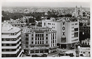 Aerial view of Place de France, Casablanca, Morocco Aerial view of Place de France, Casablanca, Morocco