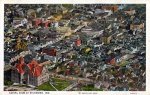 Aerial View of Richmond, Indiana, USA Aerial View of Richmond, Indiana, USA