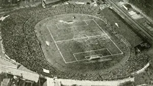 Aerial view of Stamford Bridge football ground, London Aerial view of Stamford Bridge football ground, London