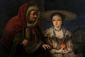Aert de Gelder (1645-1727). Vertumnus and Pomona. Oil on can Aert de Gelder (1645-1727). Vertumnus and Pomona. Oil on can