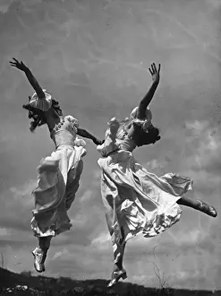 Aesthetic Dancers Outdoor Print, 1930s