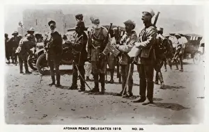 Afghan Delegation at Murree Print, 1919
