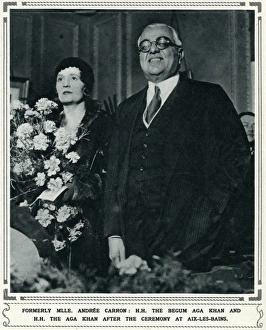 The Aga Khan marries his third wife, Andree Carron The Aga Khan marries his third wife, Andree Carron