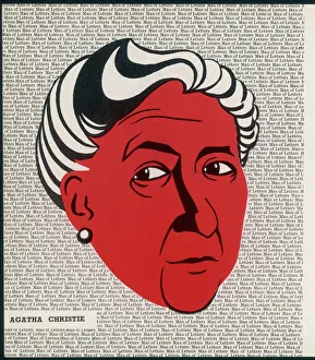 Author Prints: Agatha Christie Print