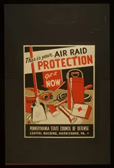 WPA Posters Prints: This is your air raid protection Get it now