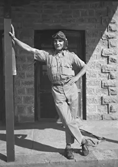 Historic Flight Photographs Prints: Airman posing