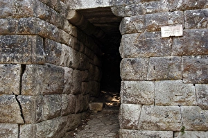 Albania. Butrint. Cyclopean walls of the ancient city. Lake Albania. Butrint. Cyclopean walls of the ancient city. Lake