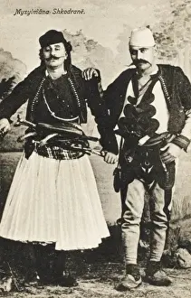 Albanian Traditional Clothing Prints: Albania - Muslims from Shkoder