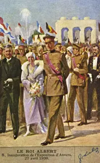 King Albert I Belgium Prints: Albert at Antwerp