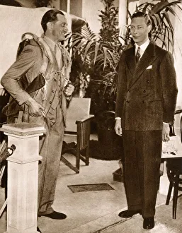 Albert, Duke of York with Parachutist John Tranum Albert, Duke of York with Parachutist John Tranum