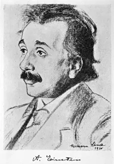 Physicist Prints: Albert Einstein Print 1920 Portrait