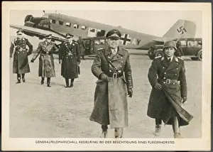 Prints of ALBERT KESSELRING Chief of the General Staff of the Luftwaffe : condemned at Nuremberg for action in Italy but imprisoned, and eventually pardoned Generals And Leader Prints: Albert Kesselring Print - Portrait of the Luftwaffe Chief