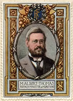 World War I History Prints: Albert Thomas / Stamp
