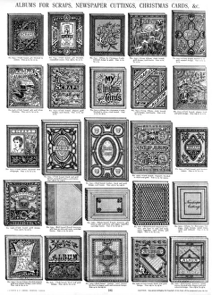 Albums for scraps, cuttings, cards, Plate 181 Albums for scraps, cuttings, cards, Plate 181