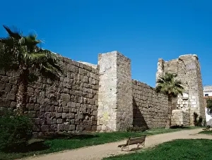 Alcazaba of Merida Print: Moorish Fortification in 9th Century Spain