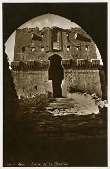 Aleppo, Syria - Entrance to the Citadel Aleppo, Syria - Entrance to the Citadel