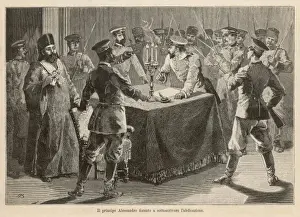 Alexander Abdicates Print 1886