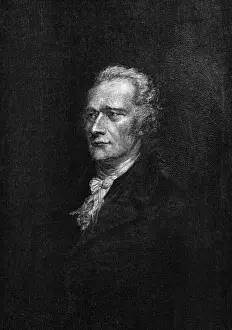 Alexander Hamilton Prints: Alexander Hamilton Print - 18th Century American Statesman