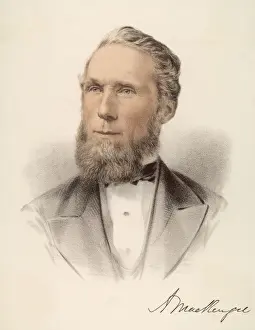 Alexander Mackenzie Print, Canadian statesman and Prime Minister