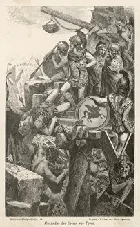 Historical Battle Scenes Art Prints: Alexander at Tyre