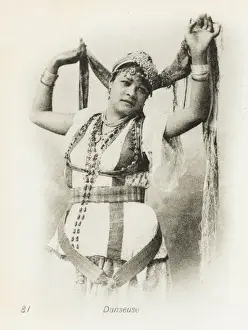 Algerian Belly Dancer Print - Alluring Pose