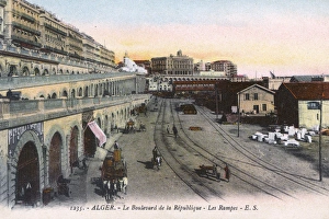 Algiers, Algeria - the Boulevard de la Republique and Ramps Algiers, Algeria - the Boulevard de la Republique and Ramps