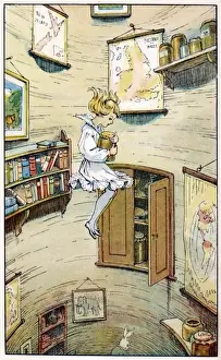 Alice Falls Down the Well Print