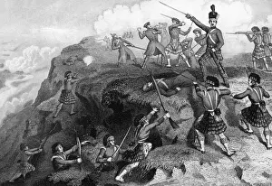 The Battle of Alma Print: Highlanders Attack Russian Redoubt