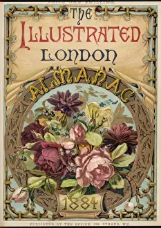 Decorative Floral Arrangement Prints: Almanack 1884