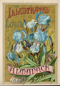 Blue Iris Flowers Prints: Almanack 1885