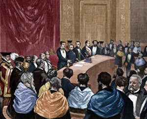 Alphonse XII inaugurating the agricultural conferences. Eng Alphonse XII inaugurating the agricultural conferences. Eng