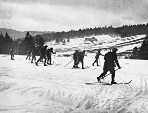 World War 1 Soldier Uniforms Prints: Alpine troops WWI