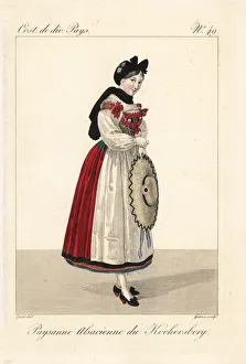 Alsatian peasant woman of Kochersberg, 19th century Alsatian peasant woman of Kochersberg, 19th century