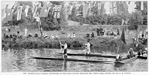 The amateur single punting championship of the lower Thames. Date: 1901 The amateur single punting championship of the lower Thames. Date: 1901