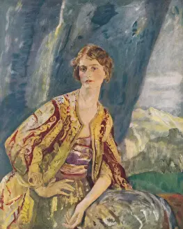 Ambrose McEvoy The Hon. Mrs Aubrey Herbert Print, 1923