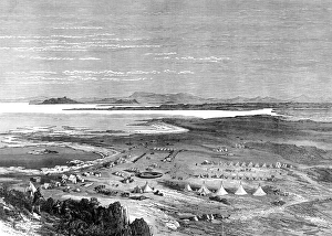 American Indians. The Modoc War in America. Lake Tule, with American Indians. The Modoc War in America. Lake Tule, with