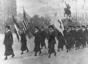 American Nurses in Procession Print