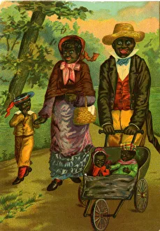 American Racial Stereotypes - The Family Walk American Racial Stereotypes - The Family Walk