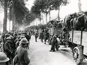 American troop transport near Moulins, France, WW1 American troop transport near Moulins, France, WW1