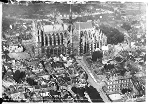 Amiens Cathedral France Prints: Amiens from the Air