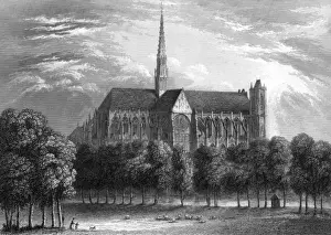 Amiens Cathedral Print, 1836