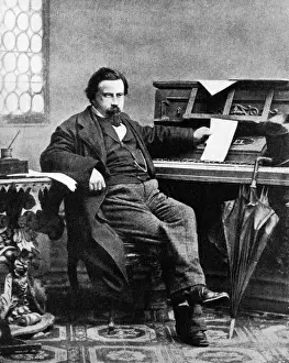 Italian Composer Portrait Prints: Amilcare Ponchielli