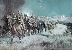 First World War Paintings Prints: Ammunition Up