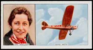 Vintage Airplane Photographs UK Prints: Amy Johnson / Gypsy Moth