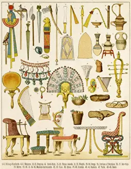 Daily Life In Ancient Egypt Prints: Ancient Egyptian objects