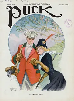 Vintage Golf Illustration Prints: The ancient game