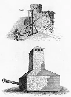 Medieval Siege Warfare Prints: Ancient siege weapons in action