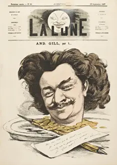 Prints of ANDRE GILL French caricaturist, credited with inventing the enlarged head teachnique used here Andre Gill Prints: Andre Gill Print, Enlarged Head Technique
